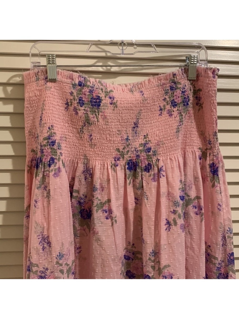 Loveshackfancy Pink Floral Cottagecore Falune Cotton Maxi Drop Waist Skirt XXL - Picture 8 of 15
